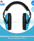 Front view of 12 Pack Kids Noise Cancelling Headphones For Ear Protection, Kid Safe Soundproof Earmuffs for autism, toddlers, children.