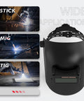Lightweight Durable Flip Front Welding Helmet With Sugar Scoop Pipeline Hood And Mask for stick, MIG, TIG applications