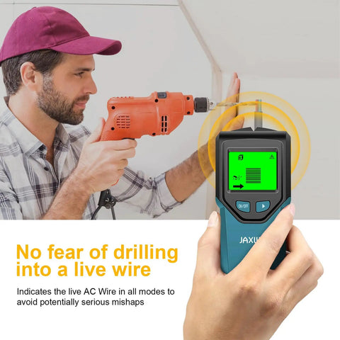 Smooth Operator 5 In 1 Wall Scanner And Stud Detector With Smart Chip Technology Hd Lcd Display Precision Gauge For Wood Framing Metal Wires Copper Pipes And Hidden Cables Built Tough Diy Game Changer