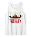 Therapy Tank Top For Dragon Boat Paddlers And Teams With A Funny Dragon Boat Motto Perfect For Training Sessions Races And After Work Crew Nights On The Water Gear with dragon design