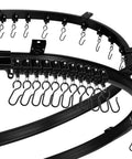 Flexible Bendable Ceiling Curtain Track System for Windows Bunk Beds Doors Showers RVs and Room Dividers No Drill Install Cut to Length 16.4 Feet Black, curved black metal track with hooks