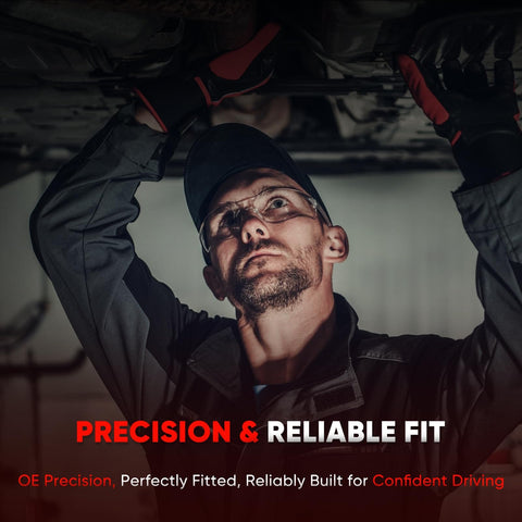 Technician installing Bolt On Front Pair Struts Quick Struts Assembly For Dodge Journey 2009 2017 AWD FWD Direct Replacement Preassembled