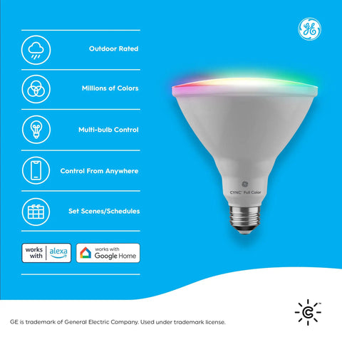 Cync Smart LED Bulbs With Color Changing Lights Bluetooth And WiFi Control No Fuss Setup Plug And Play Works With Alexa And Google Home
