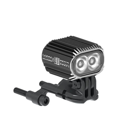 Macro Drive 1000 Ebike Headlight With CNC Aluminum Body 1000 Lumens MOR Lens Built For 6 To 12 Volt Systems Includes 140cm Power Cable Great For Night Riding On Busy Streets And Trails