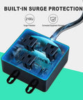 Heavy Duty Automatic Vacuum Switch For Dust Collector And Shop Vac Featuring Dual Power Tool Outlets To Effortlessly Ignite Your Woodshop Projects Right Now with built-in surge protection.