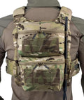 Tactical Zip On Back Panel Double Pouch Assault Modular Backpack for V5 Vest Made With 500D Nylon Lightweight Waterproof Gear Organizer