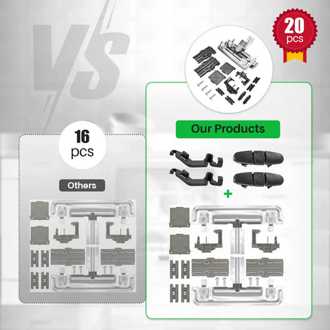 Comparison of Top Notch 20 Piece Dishwasher Upper Rack Adjuster Kit Replacement Parts For Most Brands Easy Install Restore Smooth Sliding W10712395 W10250159 W10350375 PS10065979 AP5957560 Fits Numerous Models with other 16-piece set.