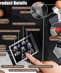 Kick Start Your Daily Grind With This Badass Electric Coffee Bean Roaster Machine Featuring 200G Capacity And Quick Chill Cooling showing control panel and features.