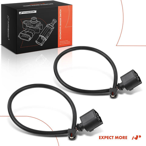 A-Premium front brake pad wear sensor set, 2 pieces with black cables and connectors for VW Touareg 2011-2016