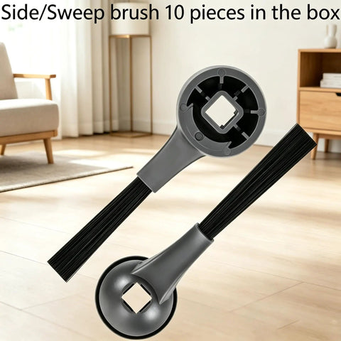 Side and sweep brushes for 24pc Big Kit Replacement Parts For Shark IQ Robot Vacuums Includes Side Brush Sweep Brush Filters Main Roller Cover And Self Clean Base Compatible With R101AE RV1001AE AV912S AV1002AE RV100AE UR1000SR.