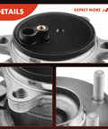 Close-up of rear wheel bearing and hub assembly with five lug for Mazda 3 2014 to 2018 with high load capacity