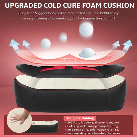 Diagram of Comfy Ergonomic Gaming Chair With 4D Armrests High Back Office Chair With Headrest And Lumbar Support foam cushion