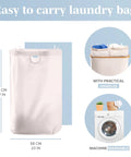 Double 40 Gallon Laundry Basket With Lid Breathable Fabric Hamper, shown with practical handles and washable inner bag.