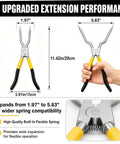 Upgrade 383EER4001A Spring Expansion Tool for Washer Door Boot, extends 1.97 to 5.83 inches, showcased in hand and detailed view.