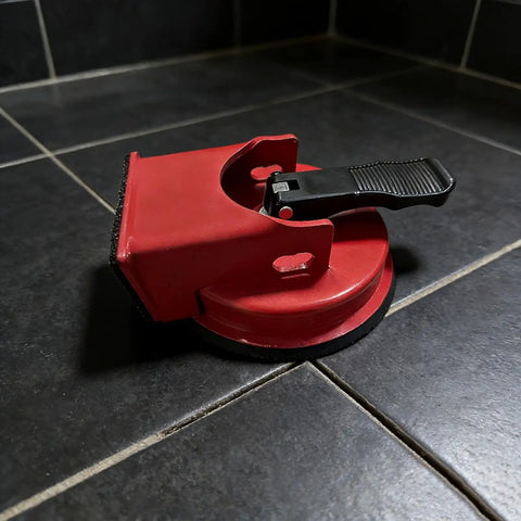 DIY Easy Grip Suction Cup Floor Repair Tool For Quick Fixes At Home Without Pros Millimeter Precision Positioning Durable ABS And Rubber Build Great For Rentals And Renovations on tile floor