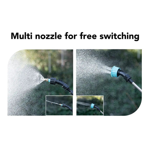 Multi-nozzle spray patterns of 5L Powerful Electric Garden Sprayer With Adjustable Nozzle For Farm And Home Use Beast Mode Ready