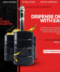 2" NPT adjustable bung adapter for oil drums with "Beefy Heavy Duty Oil Transfer Pump Extension Tube 30 Inch Shaft 42 Millimeter Diameter For Air Powered Pneumatic Pumps Ideal For Motor Oil Synthetic Hydraulic Gear Oil Transmission And Anti Freeze Fluids"