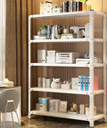 5 Tier Heavy Duty Steel Workhorse Shelving With Adjustable Heights Garage Storage Rack And Rock Solid Wire Shelves For Warehouse Tasks And Tight Spaces Handles Maximum Load Beast Mode Durability with books, storage boxes, and decor.