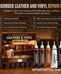 No Sweat Diy Leather Repair Kit For Furniture And Vinyl Self Mixing Compound with various colors for effective repairs.