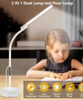 Tall Floor Lamp With 5 Color Modes And 5 Brightness Levels, Remote And Touch Control, 360 Degree Gooseneck Reading Light for kids