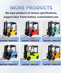 various Heavy Duty Industrial Electric Forklifts With Precision Steering, 4-Way Counterbalance Pallet Stacker models and sizes