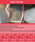 Plus Size Concrete Path Maker Molds No Skills Needed 20 By 20 By 1.8 Inches Reusable Stepping Stone Pavers in use