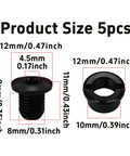 Five Pack M8 Chainring Bolts 7075 Aluminum Alloy CNC Nuts For MTB Road BMX Crankset Black Hardware Screws dimensions