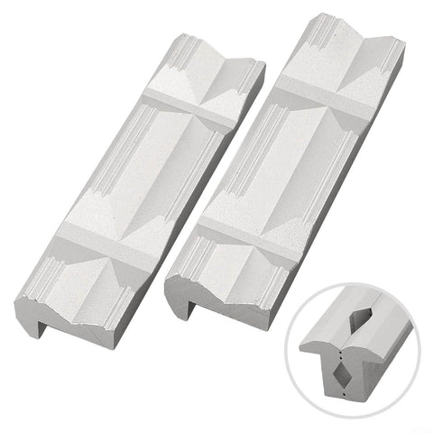 V Type Vise Jaws For CNC Milling Aluminum Alloy Fixture With Magnetic Workholding 4 Inch Or 8 Inch Options Hard Jaw Set