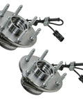 Front Left And Right Wheel Bearing And Hub Assembly Two Piece Kit For 99 06 Silverado Sierra 1500 4x4 And 01 06 Tahoe Yukon Suburban 4WD 02 Escalade AWD Ready To Install