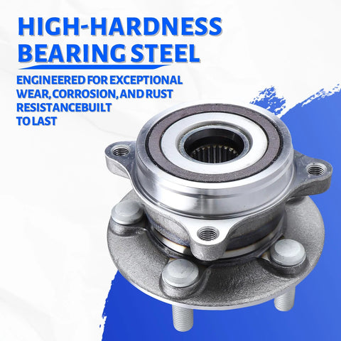 Front Wheel Bearing Hub Assembly 5 Lug 513287 Fits Toyota Prius 2010-2015, Prius Plug-In 2012-2015, And Lexus CT200H 2011-2017