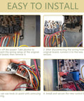 Step-by-step installation of Defrost Control Board PCBDM133S Replacement for heat pumps and furnaces, easy plug and play