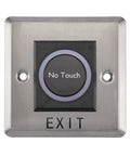 Hands Free Infrared Sensor Switch Exit Button With LED Indicator For Doors And Gates Industrial IP 55 Steel Plate Contactless Door Release