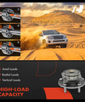 2-Pack Front Wheel Bearing And Hub Assembly 5-Lug Fit For Mitsubishi Lancer 2008-2015 AWD Only Drop-In Ready Replacement