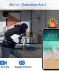 Image showing motion detection alert on phone from Mini Camera 1080P HD Portable with 7 Hours Battery Life, DIY Setup and Easy Use.