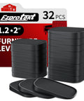 32 Piece Silicone Shims Furniture Levelers Set For Leveling And No Wobble Anti Pads Multi Purpose Feet displayed in packaging