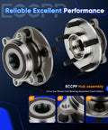 Front Wheel Hub And Bearing Assembly For Mazda 3 2014 2017 And Mazda CX 3 2016 2017 5 Lug 2 Piece ABS Compatible Direct Fit Replacement Wheel Hub Bearings Set For Front Axle