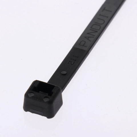 Heavy Duty Nylon 6.6 Cable Tie 8 Inch UV Resistant Weatherproof Intermediate Grade 1000 Pack Black One Piece Design