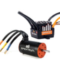85A Brushless Smart ESC and 4000Kv Sensorless Motor Combo for RC Cars and Trucks, featuring wires and connectors
