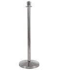 U2140 Premier Chrome Post And Black Velvet Rope Crowd Control Stanchions, rust resistant stainless steel base, narrow design