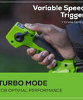 Heavy Duty 80V Cordless Backpack Leaf Blower Featuring 750 Cfm Brushless Motor hand gripping variable speed trigger for efficiency