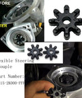 8 Pcs Flexible Steering Coupler 56315-2K000-FFF showing before and after installation in steering column