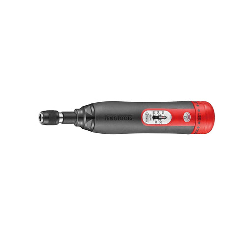 Pro Grade Quarter Inch Drive Torque Screwdriver Certified For Ten To Fifty Inch Pound Range, Audible Click, High Contrast Scale