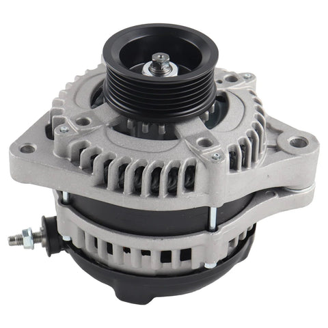 Beefed Up 130A 12V Alternator With Six Groove Pulley For 2004 2007 Honda Accord 3.0L OEM Replacement 31100 RCB Y01 104210 3500