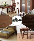 Heavy Duty Furniture Sliders For Carpet And Hardwood With Thick Felt Pads Screw In Chair Glides showcased with wooden furniture.