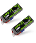 Two 6S 22.2V 4500mAh 50C LiPo Battery with EC5 discharge plug, soft case for X Class drone racing, EDF jets, RC cars, trucks.