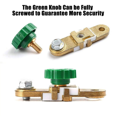 12V-24V Side Post Battery Disconnect Switch For Cars, Trucks, RVs, Boats And Marine Use, Easy Knob Style Kill Switch With Long Bolt