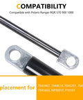 Dump Box Lift Shock For Polaris Ranger RGR 570 900 1000 Dump Bed With Heavy Duty Piston Tube And Steel Ends Compatible Replacement