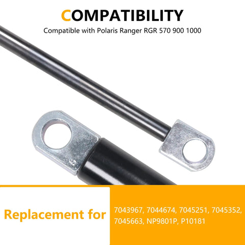 Dump Box Lift Shock For Polaris Ranger RGR 570 900 1000 Dump Bed With Heavy Duty Piston Tube And Steel Ends Compatible Replacement