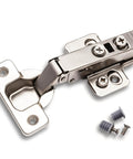 Full Overlay Frameless Soft Close Cabinet Hinges For Kitchen Doors 110 Degree Clip On Concealed European Hinges 6 Pack With Dowels 3D Adjustable