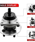 Rear Wheel Bearing and Hub Assembly Replacement Suspension Kit for Pontiac Vibe 2009 2010 and Toyota Corolla 2009-2019 and Toyota Matrix 2009-2014 FWD